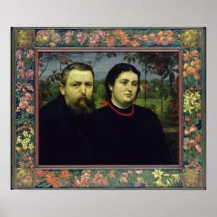 Poster The Artist with his Wife Bonicella, 1887