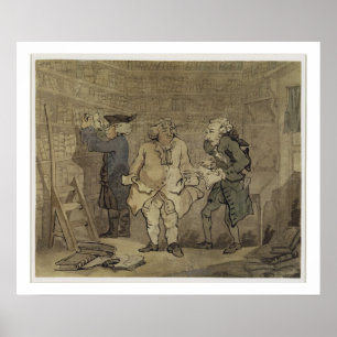 Poster The Author and his Publisher, 1784