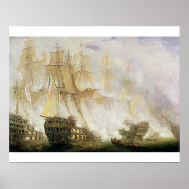 Poster The Battle of Trafalgar, c.1841 (oil on canvas) (Devant)