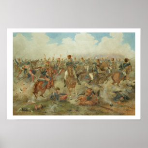 Poster The Battle of Waterloo, June 18th 1815 (w/c on pap