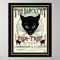 "The Black Cat Fox Trot" 16 x 20 Imprimer