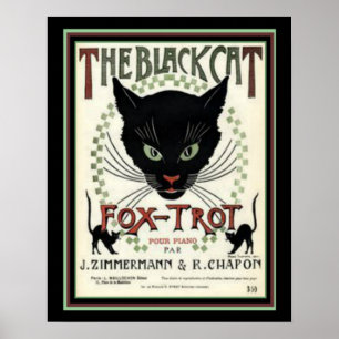 Poster "The Black Cat Fox Trot" 16 x 20 Imprimer