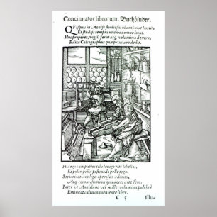 Poster The Bookbinder, publié par Hartman Schopper