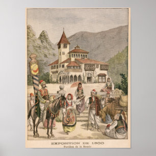 Poster The Bosnian Pavilion at the Universal Exhibition