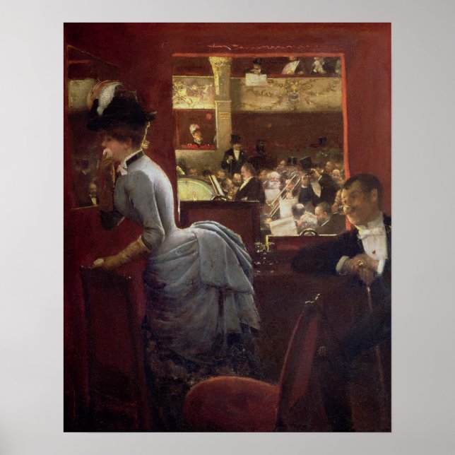 Poster The Box by the Stalls, c.1883 (Devant)