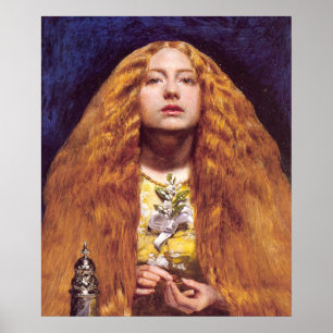 Poster The Bridesmaid, vers 1851 par John Everett Millais