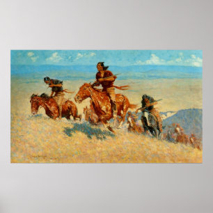 Poster The Buffalo Runners de Frederic Remington (1909)