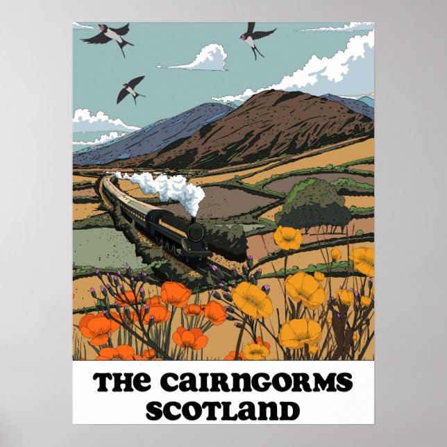 Poster The Cairngorms Scotland  (Devant)