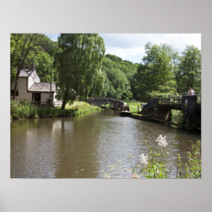 Poster The Caldon Canal Consall Staffordshire