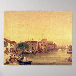 Poster The Careenage, Bridgetown, Barbados, c.1848