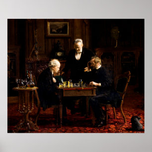 Poster The Chess Players by Thomas Eakins