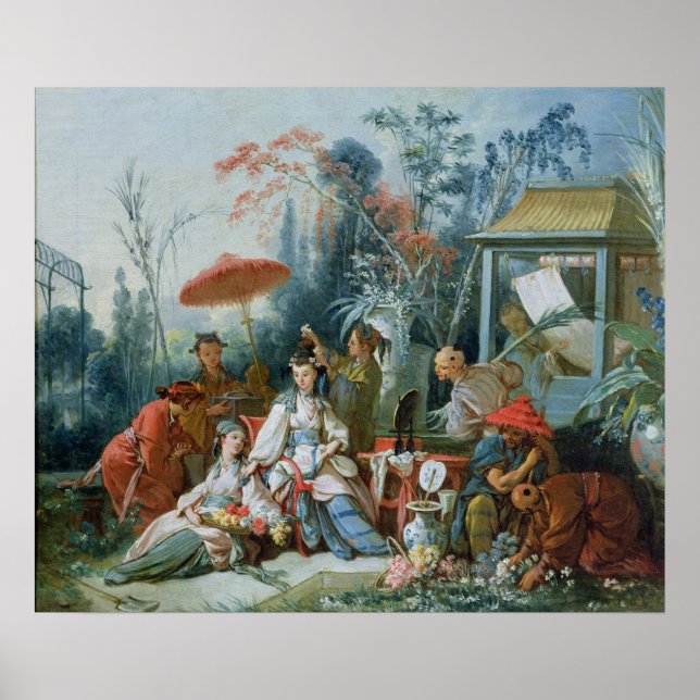 Poster The Chinese Garden, vers 1742 (Devant)