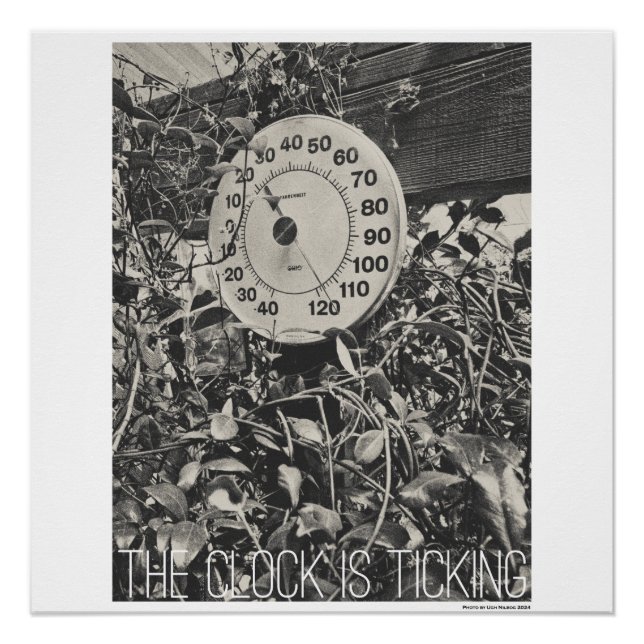 Poster The clock is ticking. (Devant)