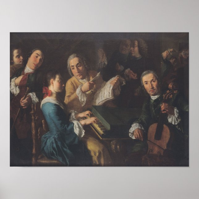 Poster The Concert, c.1755 (Devant)