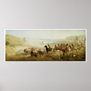 Poster The Conquest of the Prarie by Irving R. Bacon