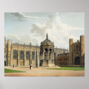 Poster The Court of Trinity College, Cambridge, from 'The