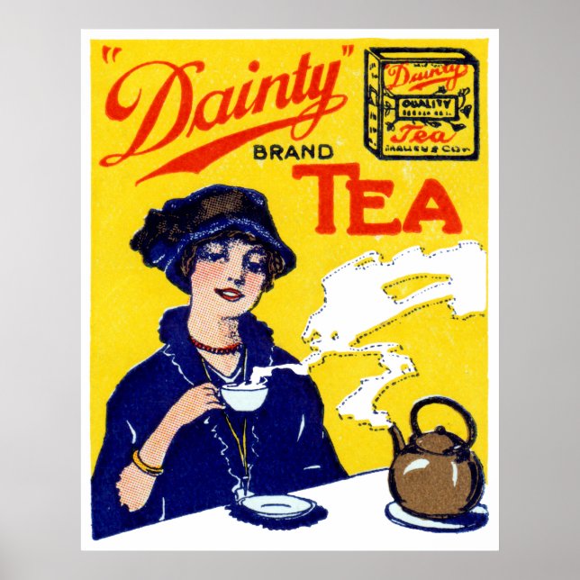 Poster Thé Dainty 1910 (Devant)