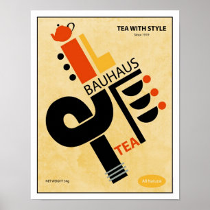 Poster Thé de Bauhaus