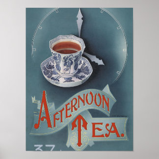 Poster Thé de l'après-midi