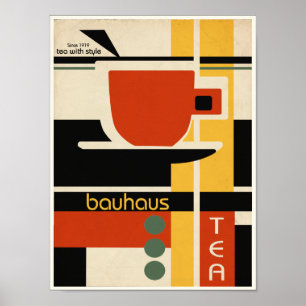 Poster Thé Design Bauhaus