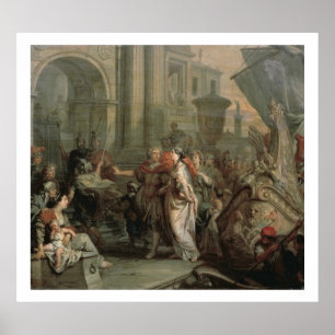 Poster The Disembarkation of Cleopatra at Tarsus (oil on