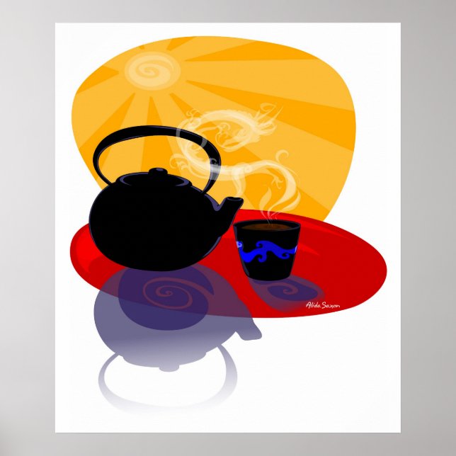 Poster Thé dragon (Devant)