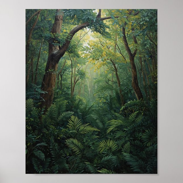 Poster The Emerald Sanctuary: Golden Noon Filtering Throu (Devant)