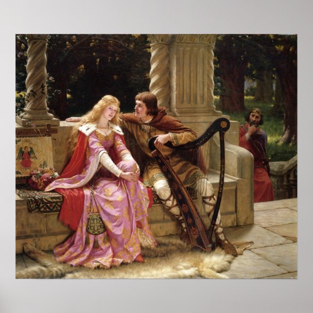 Poster The End of the Song by Edmund Leighton, c. 1902 (Devant)