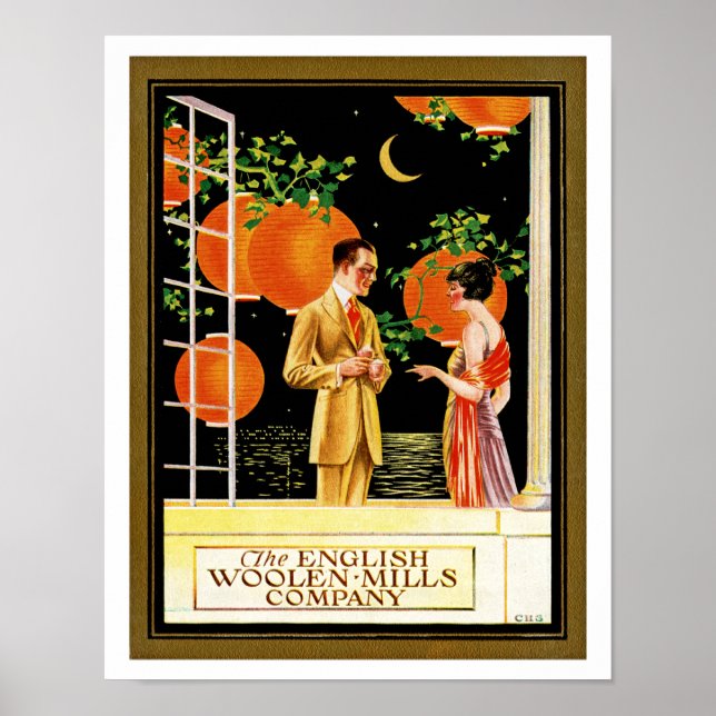 Poster The English Woolen Mills Company (Devant)