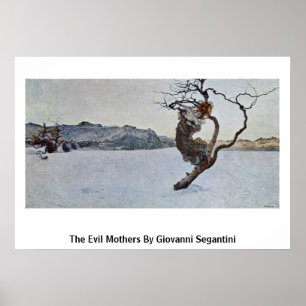 Poster The Evil Mothers By Giovanni Segantini