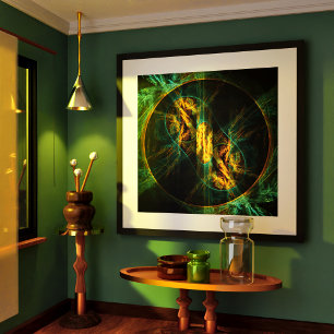 Poster The Eye of the Jungle Abstract