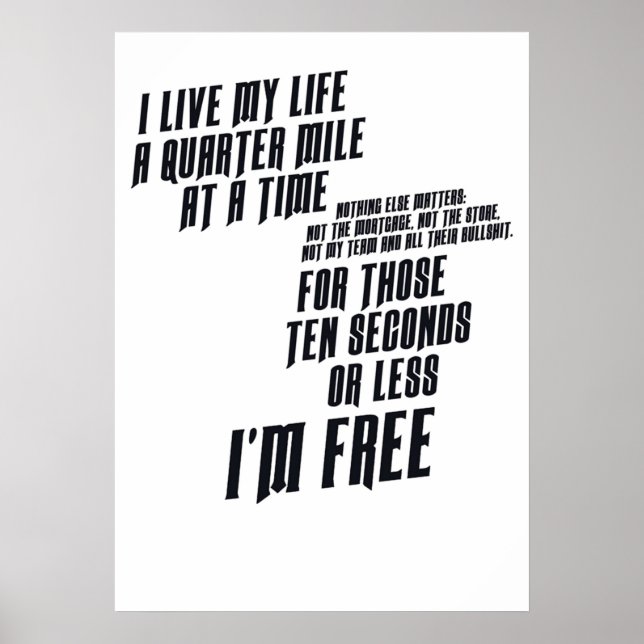 Poster The Fast and The Furious I Live (Devant)