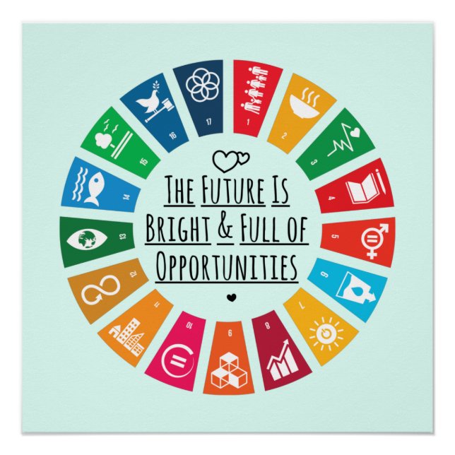 Poster The Future Is Bright And Full Of Opportunities (Devant)