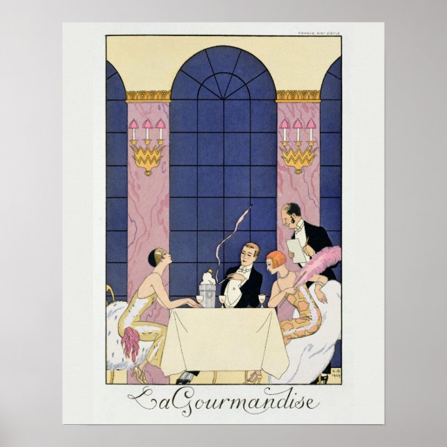 Poster The Gourmands, 1920-30 (tirage pochoir) (Devant)