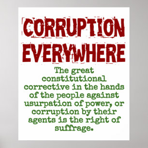 Poster The Great Constitutional Corrective - Corruption Q
