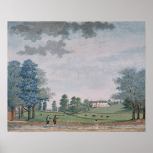 Poster The Great House and Park at Chawton, vers 1780