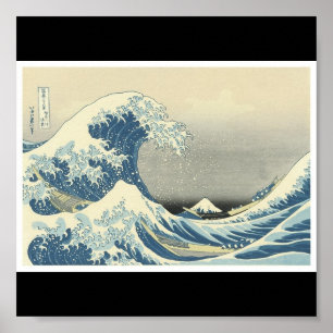 Poster "The Great Wave"  Japanese painting c. 1830-1832