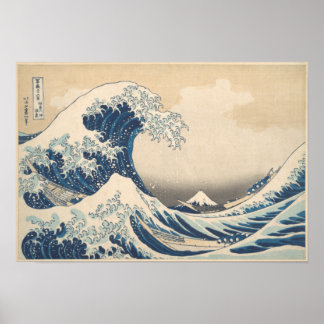 Poster The Great Wave Off Kanagawa by Katsushika Hokusai