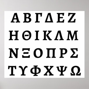 Poster The Greek Alphabet