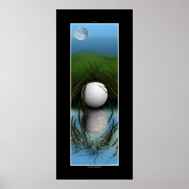 Poster "The Hide Place" - Amusant Golf Art (Devant)