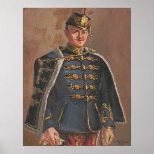 Poster The Hussar - Autoportrait de Kulhanek (1937)