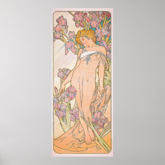 Poster The Iris (1897) par Alphonse Mucha