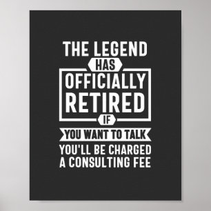 Poster the legend Has Officially Retired