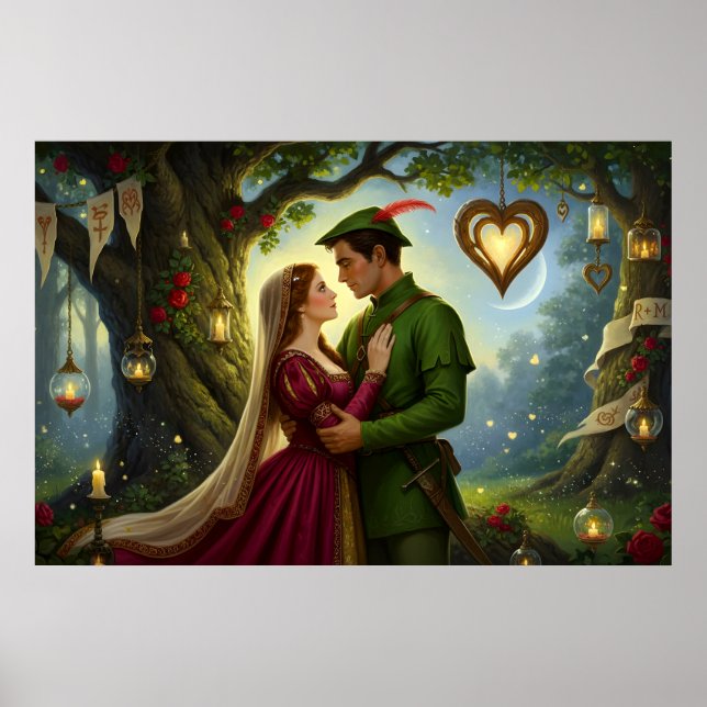 Poster The Legendary Romance of Sherwood Forest (Devant)