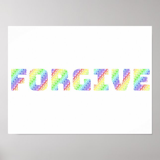 Poster The Liberating Act: Allow Yourself to FORGIVE Rain (Devant)