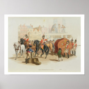 Poster The Lottery Wheel, engraved by the artist, 1805