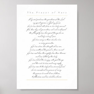 Poster The Magnificat Print - 5x7 White, English