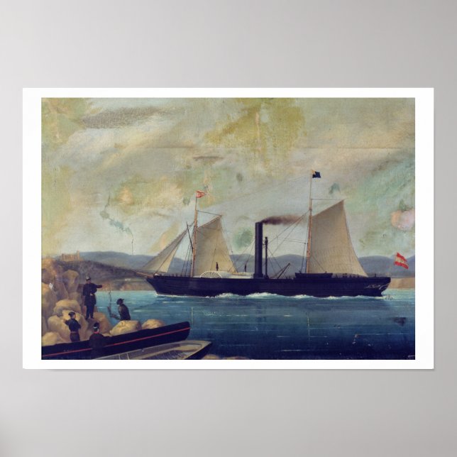 Poster The Mallorcan, ship on which George Sand and Cho (Devant)