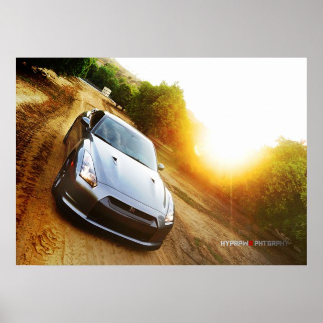 Poster "The Mandarin" Imprimer Nissan GT-R à Grove (Devant)