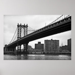 Poster The Manhattan Bridge in New York City